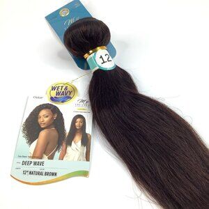 Outre My Tresses Deep Wave Hair Extension 12" Natural Brown Weft